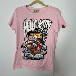BRAND X WOMEN HELLO KITTY PIRATE TSHIRT Size M